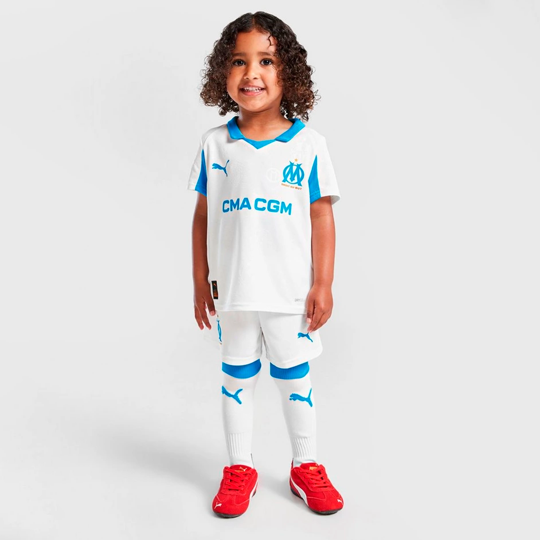 1-265 Olympique Marseille 2025/26 Home – Kit Kids - Image 1