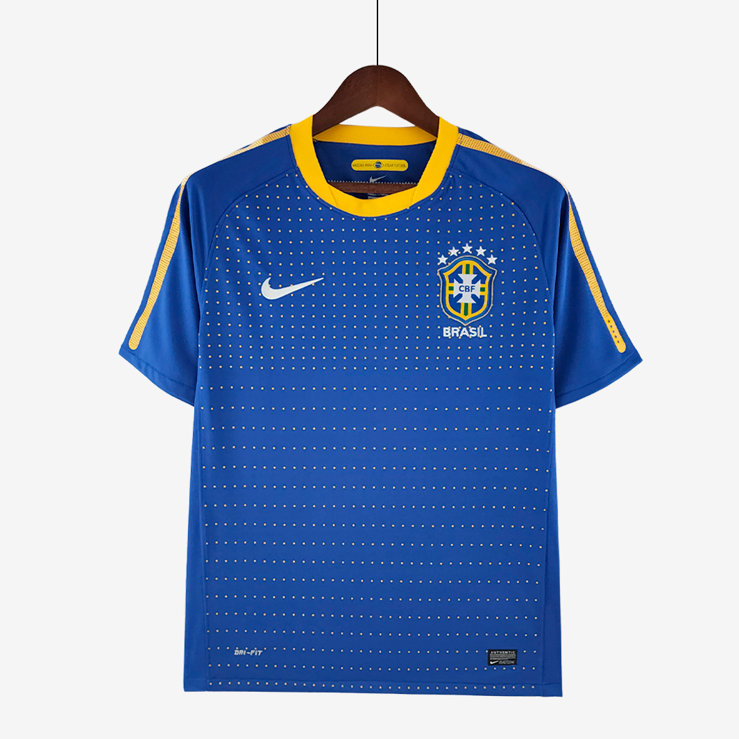 10-2 Brazil 2010 Away Jersey – Retro Version - Image 1