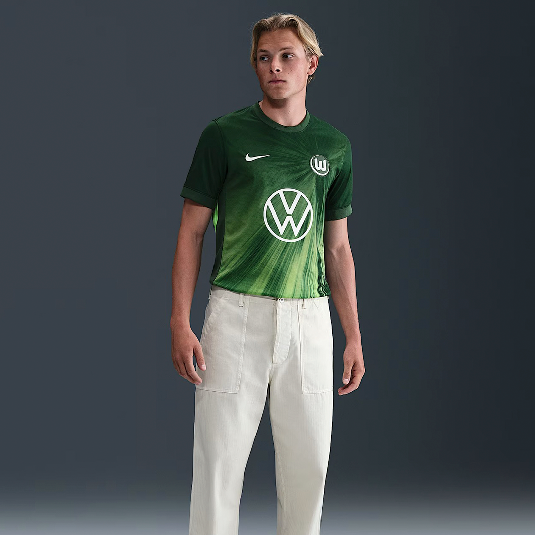 2-191-1 Wolfsburg 2025/26 Home Jersey – Fan Version - Image 1
