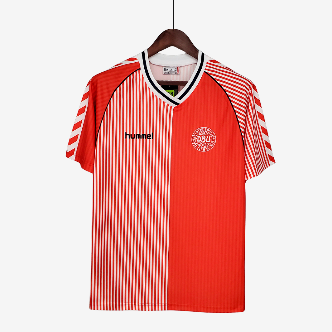 6-226 Denmark 1986 Home Jersey – Retro Version - Image 1