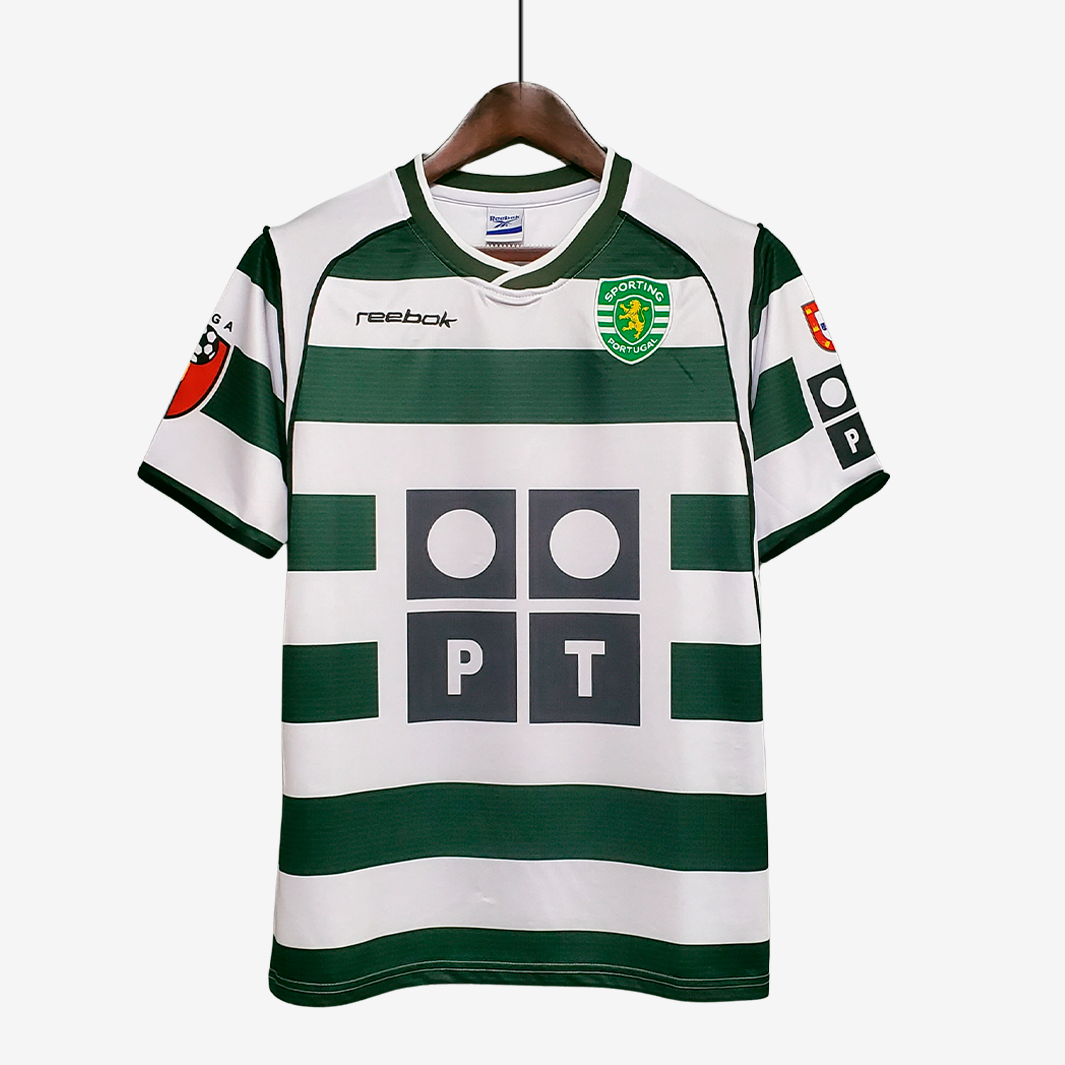 8-352 Sporting 2001/03 Home Jersey Retro Version - Image 1