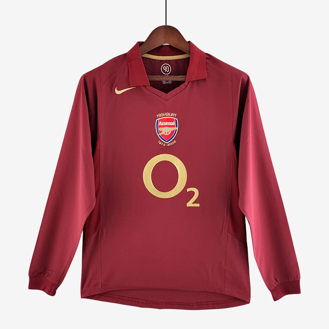 8-46 Arsenal 2005/06 Away Jersey Long Sleeve – Retro Version - Image 1