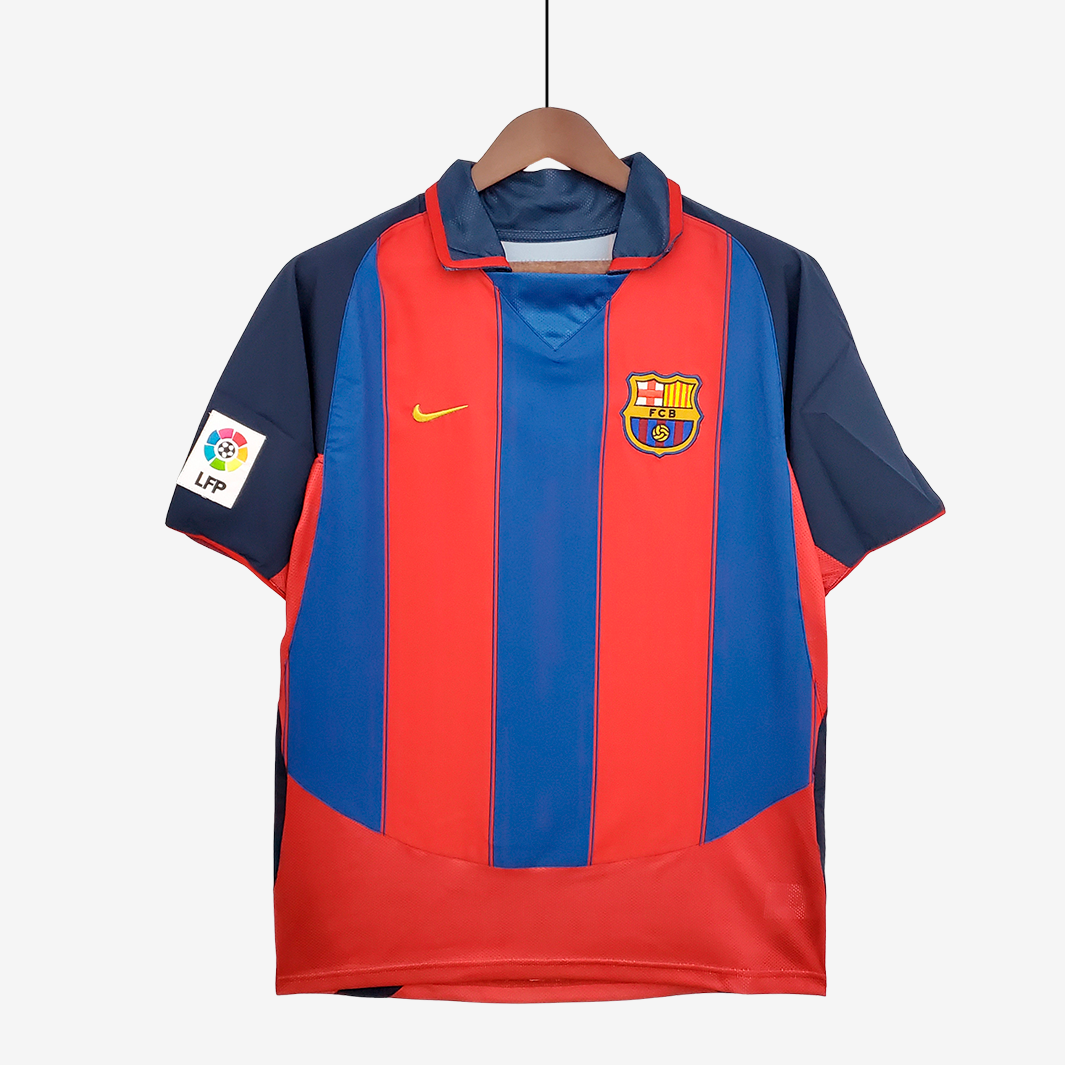 8-79 Barcelona 2003/04 Home Jersey – Retro Version - Image 1