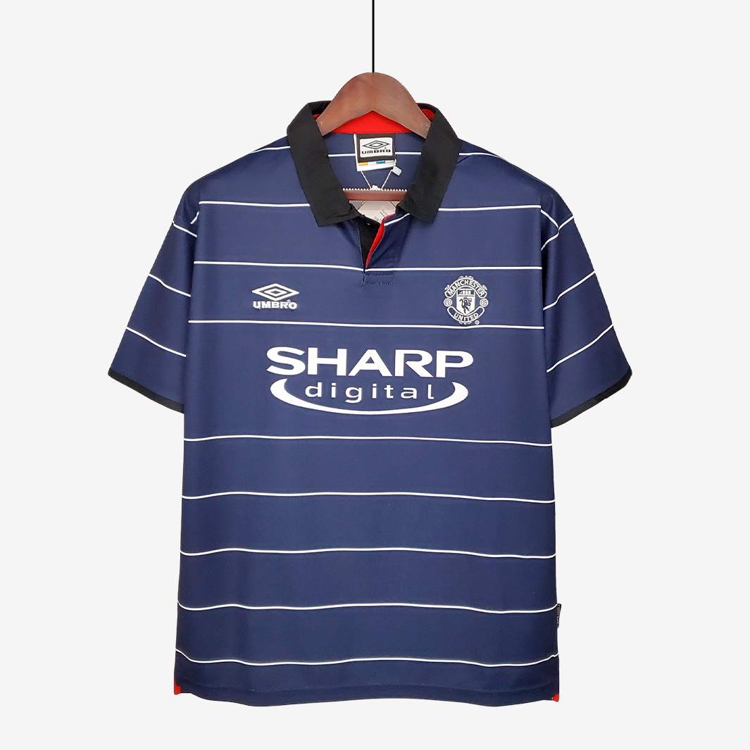 6-195 Manchester United 1999/00 Away Jersey – Retro Version - Image 1