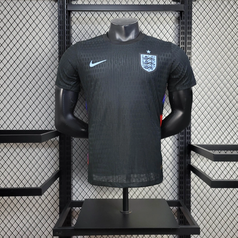 England 25/26 Training Jersey - Black - Player Version - Slim Fit - Image 1