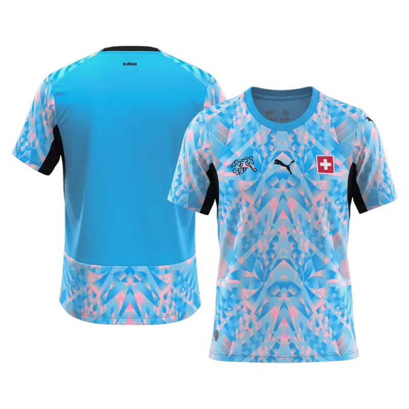 Switzerland Goalkeeper Soccer Jersey World Cup 2026 Blue - Fan Version - Image 1