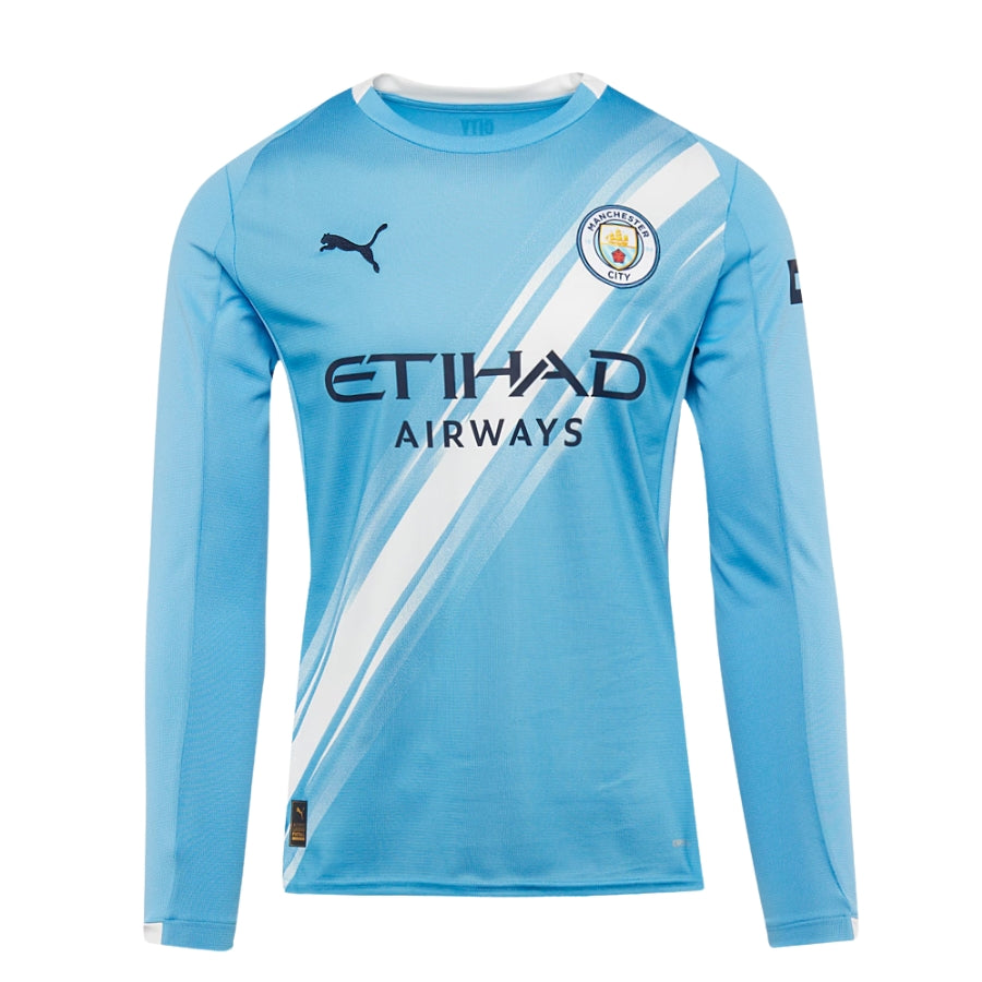Manchester City Home Long Sleeve Fan Jersey 2025/26 - Image 1