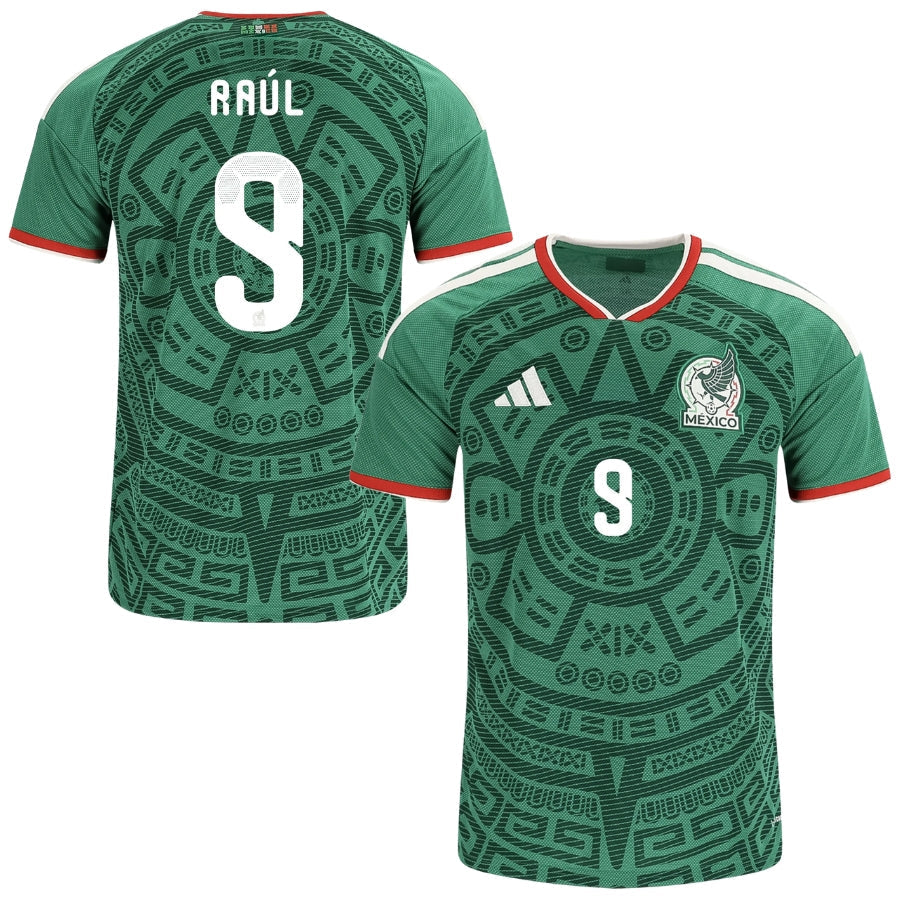 Mexico Home RAÚL 9 Fan Jersey Shirt 2026 World Cup - Image 1