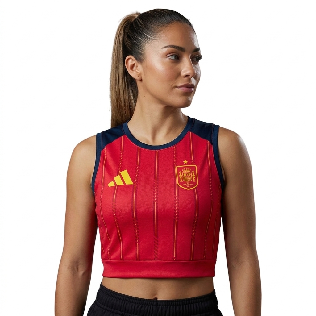 Spain 2026 Home Women's Vest Cropped - Image 1