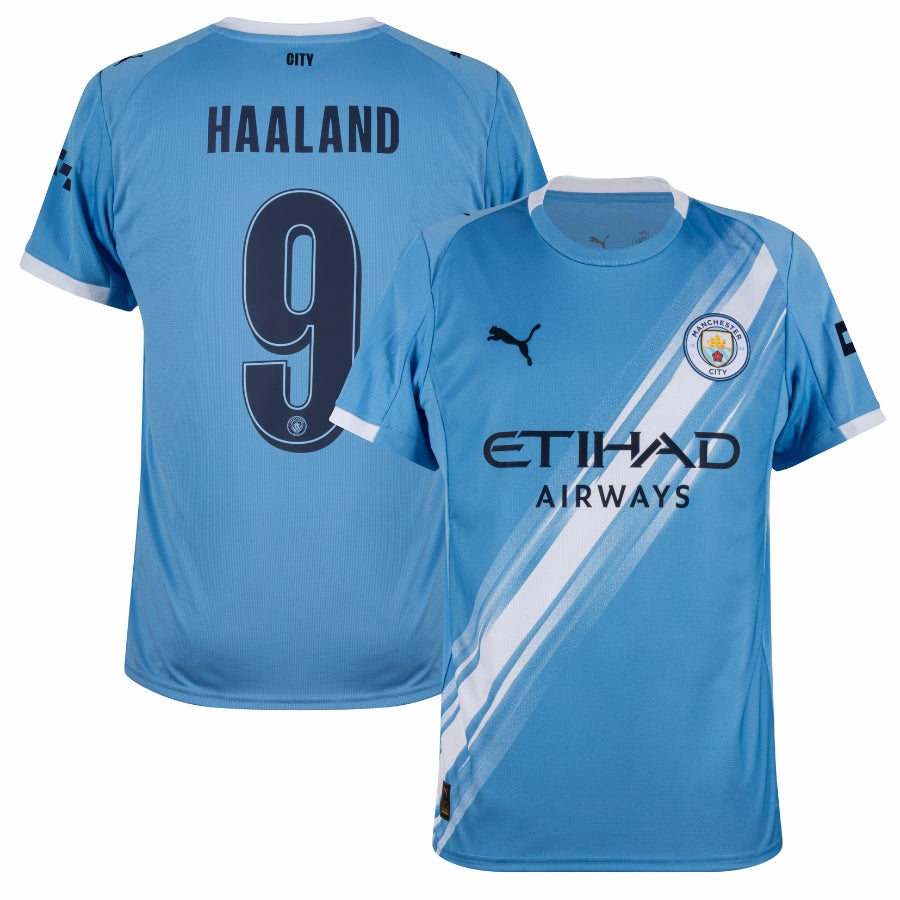 Manchester City Home Haaland 9 Fan Jersey 2025/26 - Image 1
