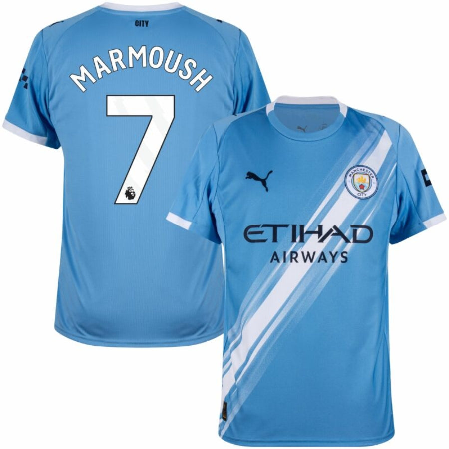 Manchester City Home Marmoush 7 Fan Jersey 2025/26 - Image 1