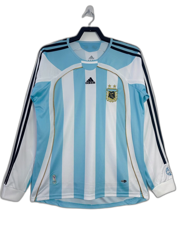 Argentina 06/07 I Home Jersey - Long Sleeve Retro Version - Image 1