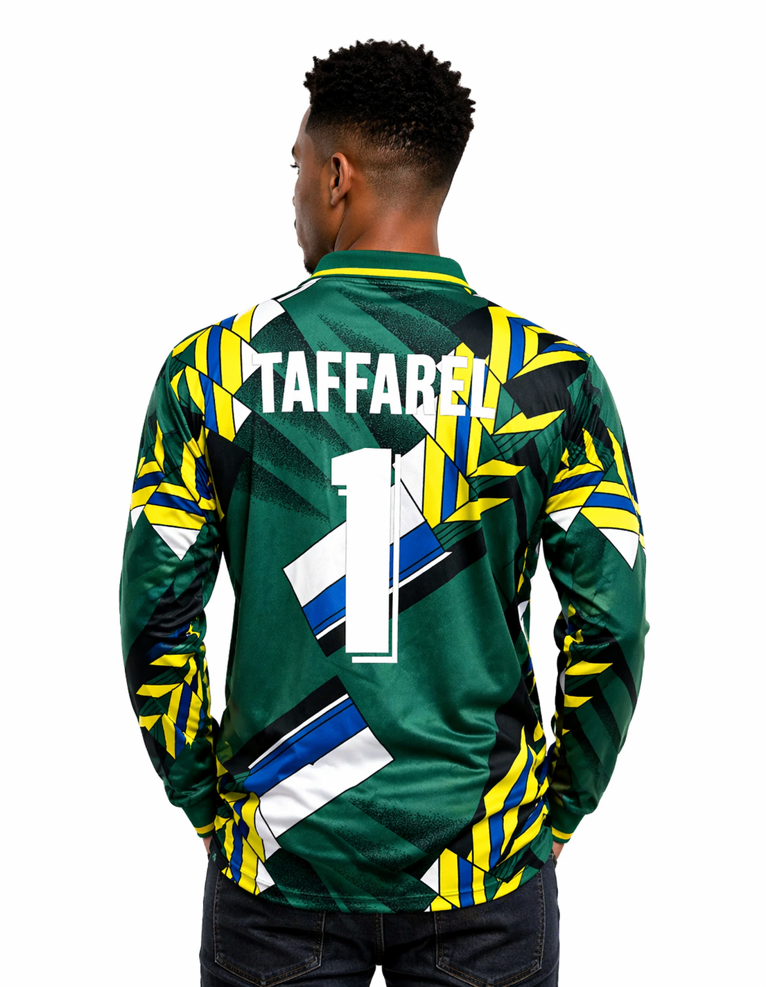Brazil 1994 GK Long Sleeve Retro Taffarel #1 Brasil - Image 1